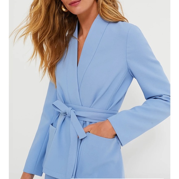 TUCKERNUCK Cornflower Blue Gracie Wrap Blazer NO BELT - Picture 5 of 9